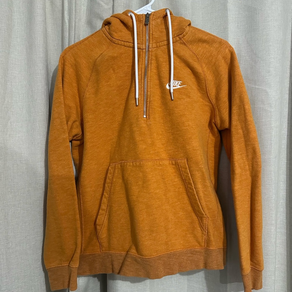 Nike Men's Orange Hoodie Sweater
